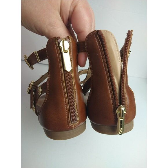 Sam & Libby Women's Rhonda Gladiator Sandal Whiskey  Size 8 Adjustable Strap - Picture 4 of 10